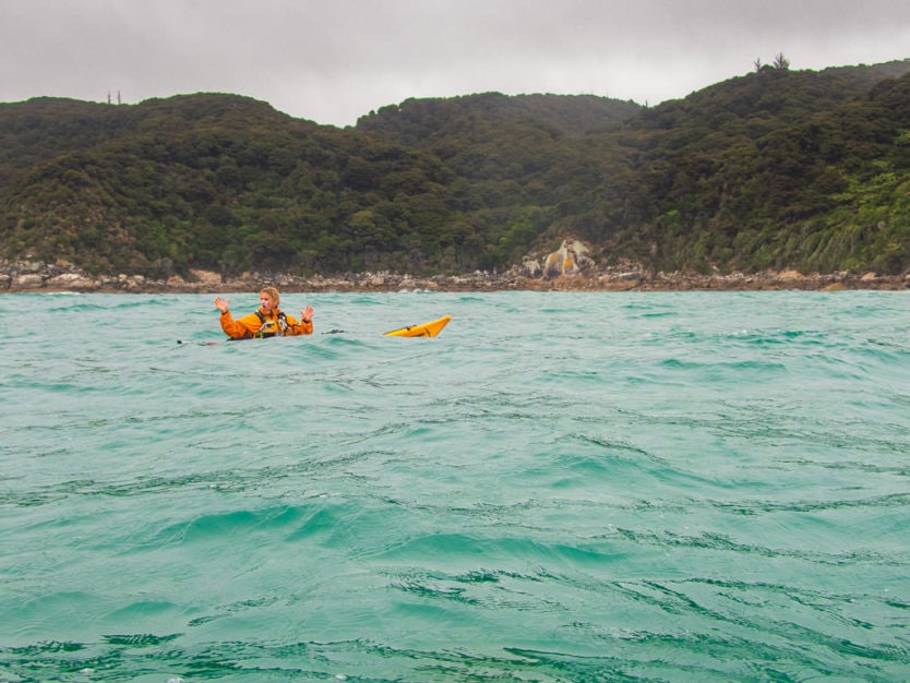 sea kayaking in nz in Canoe Bay