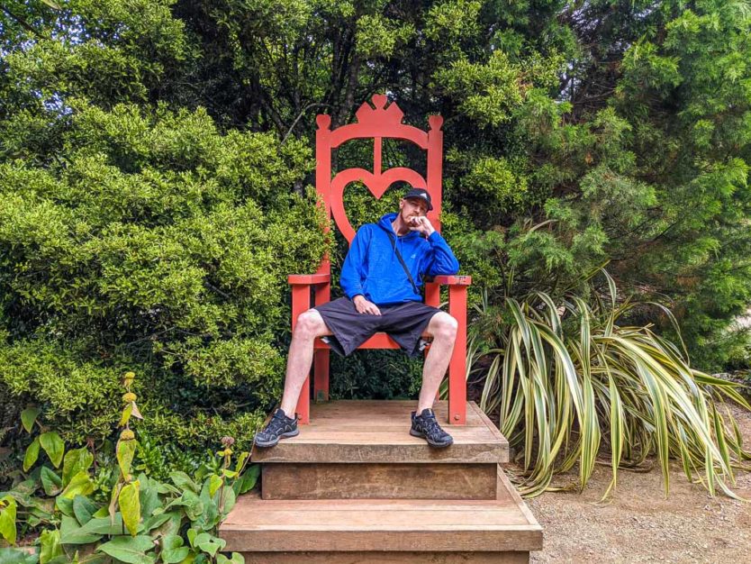 larnach castle in dunedin gardens