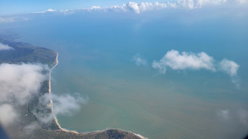 flying over cairns australia